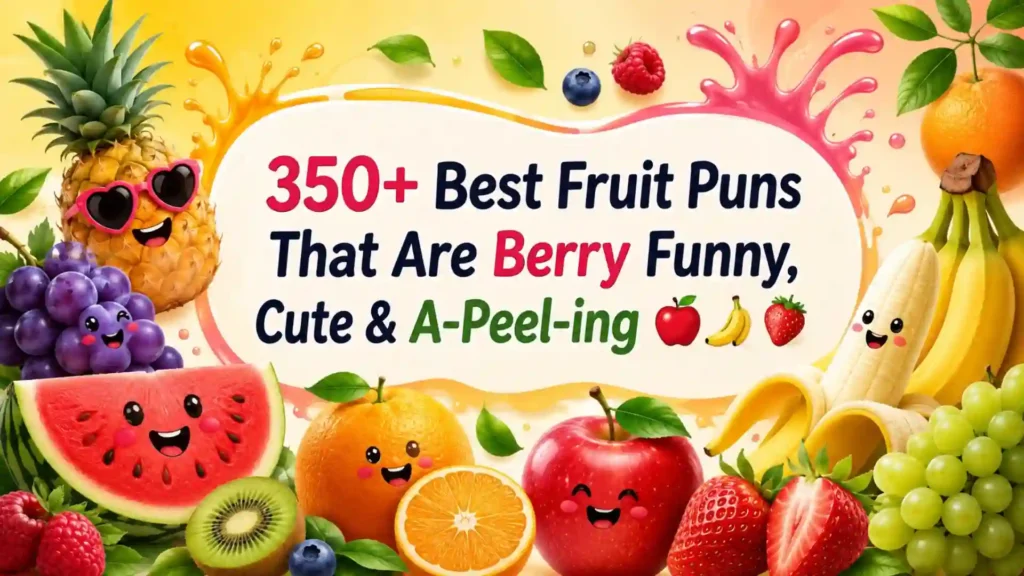 350+ Best Fruit Puns That Are Berry Funny, Cute & A-Peel-ing 🍎🍌🍓