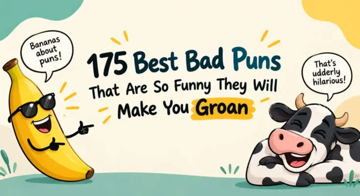 175 Best Bad Puns That Are So Funny They Will Make You Groan