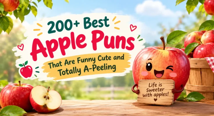200+ Best Apple Puns That Are Funny Cute and Totally A-Peeling