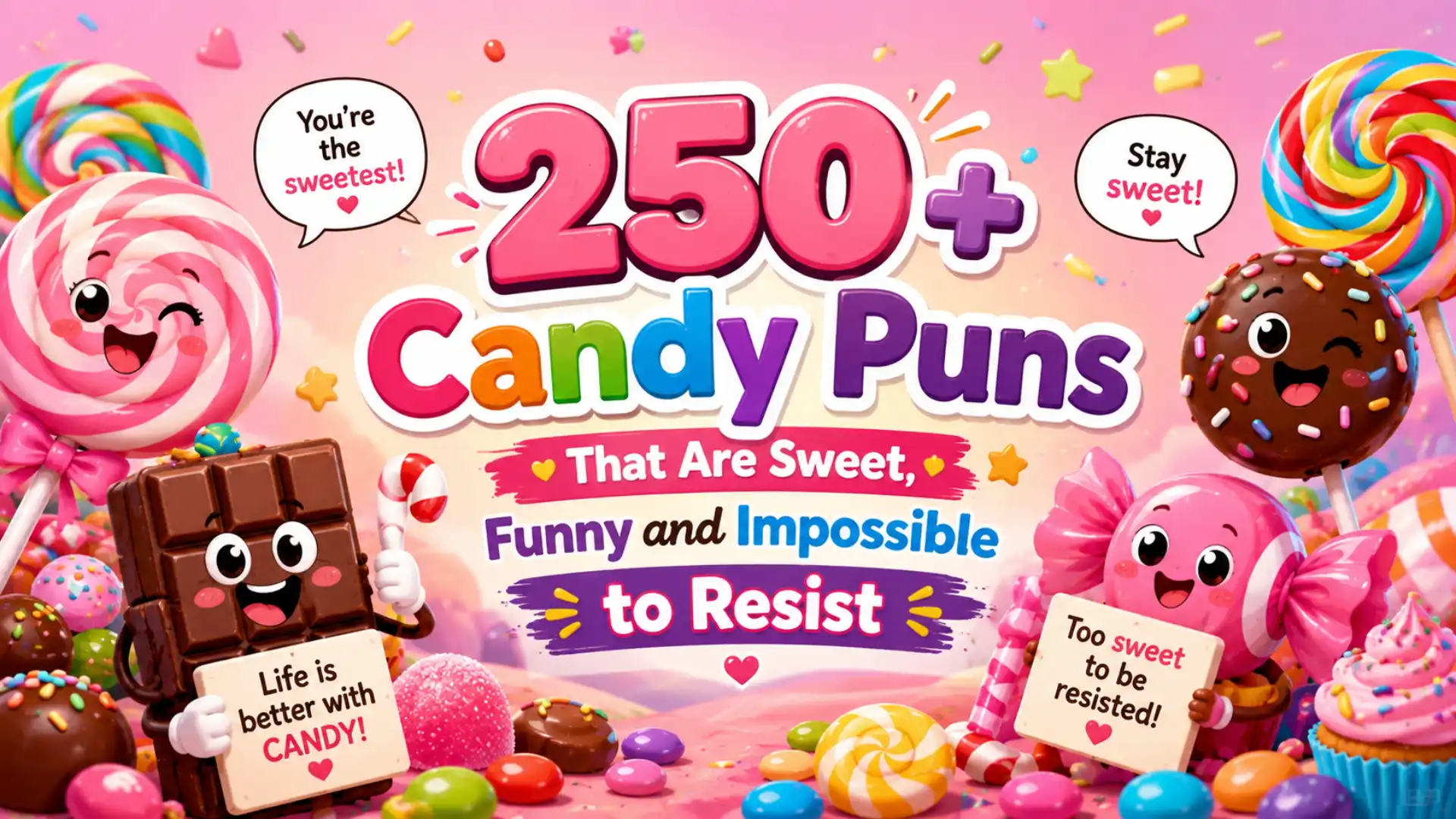250+ Candy Puns That Are Sweet Funny and Impossible to Resist