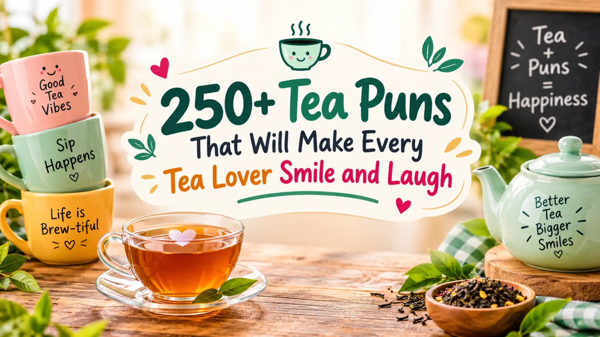 250+ Tea Puns That Will Make Every Tea Lover Smile and Laugh