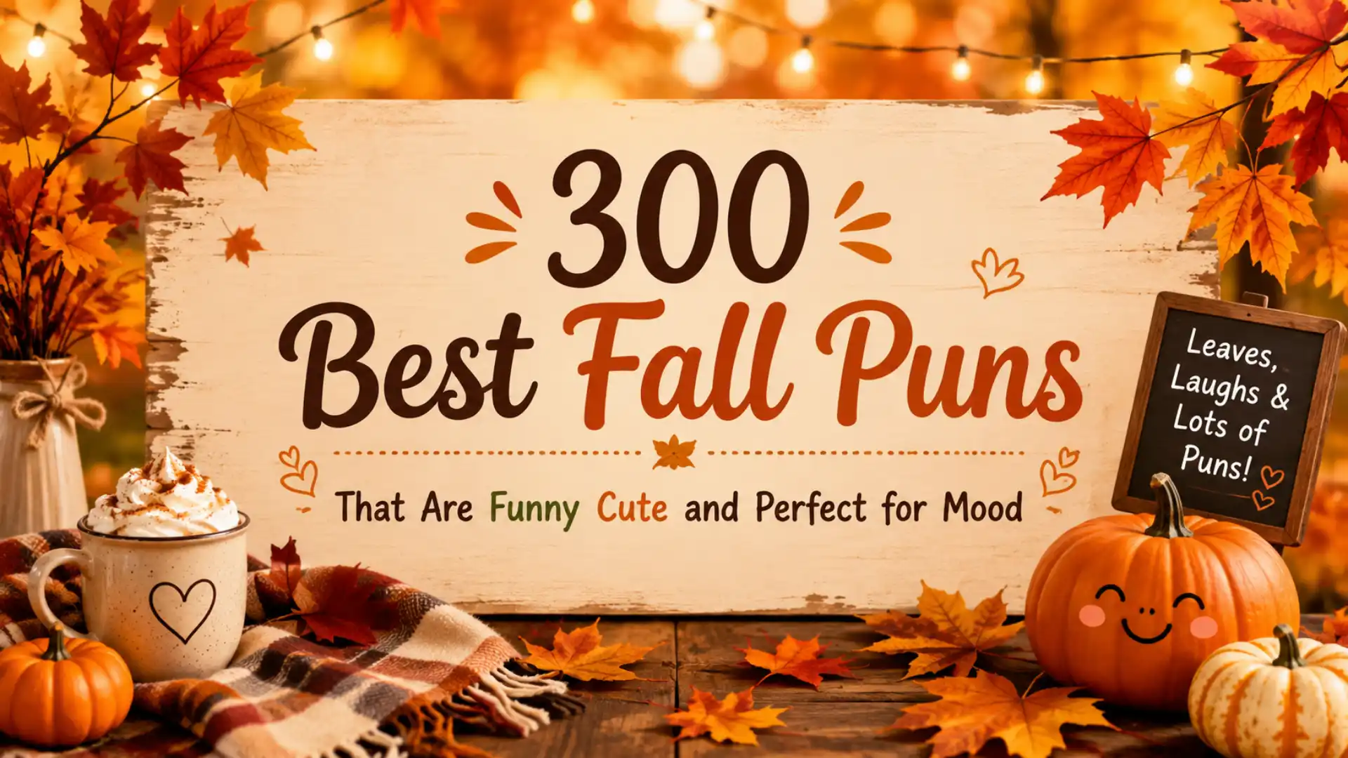 300 Best Fall Puns That Are Funny Cute and Perfect for Mood