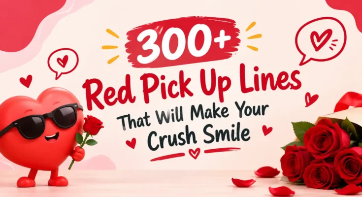 300+ Red Pick Up Lines That Will Make Your Crush Smile